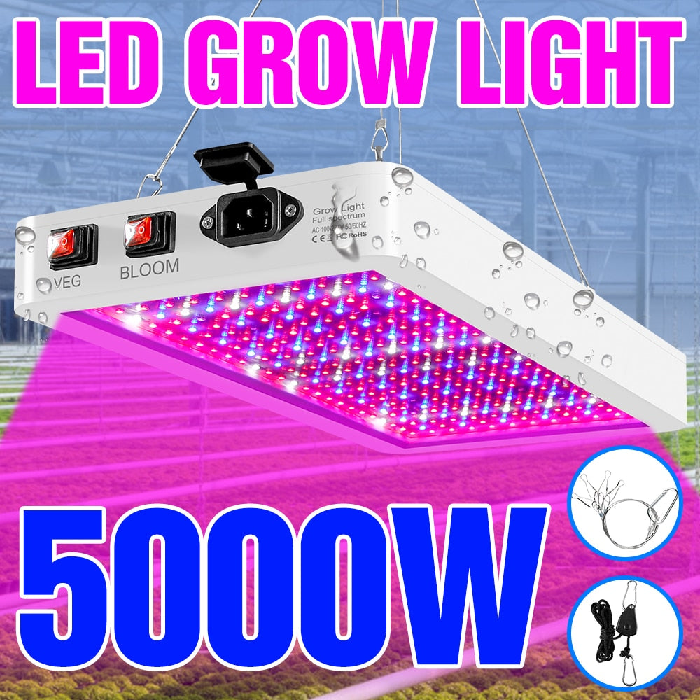 220V LED Full Spectrum Plant Lamp Grow Light