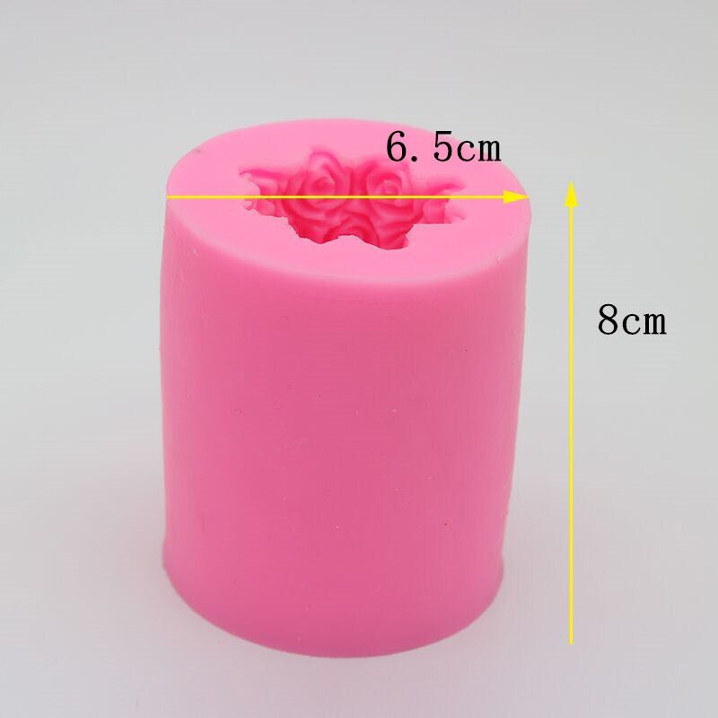 3D Rose Flower Candle Silicone Mold
