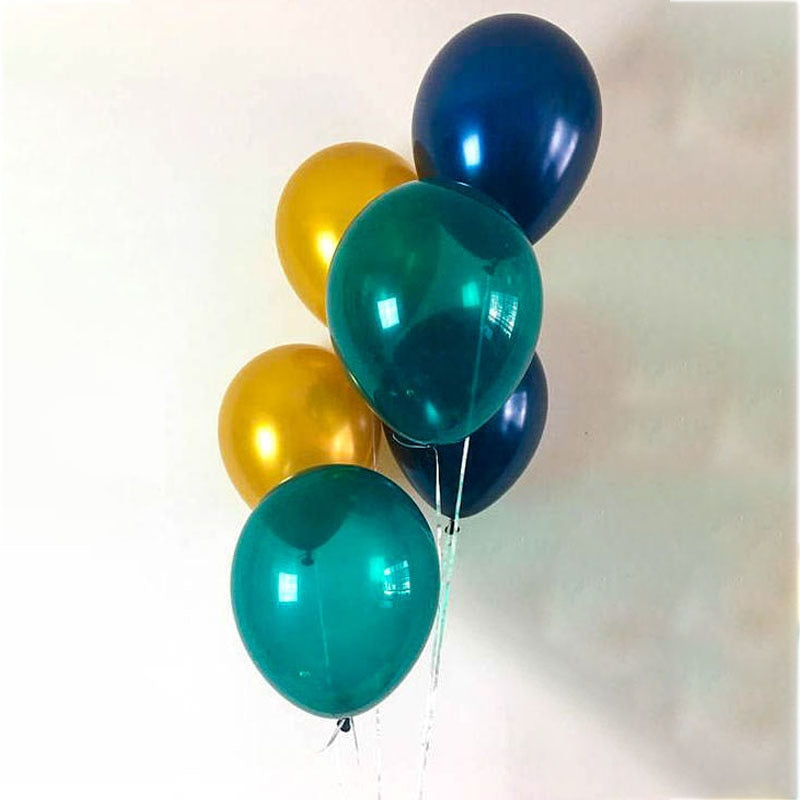 20pc Metal Gold Silver Balloons