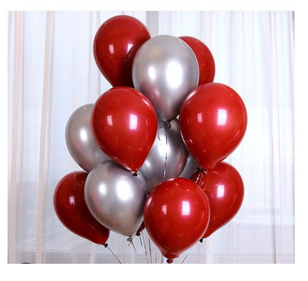 20pc Metal Gold Silver Balloons