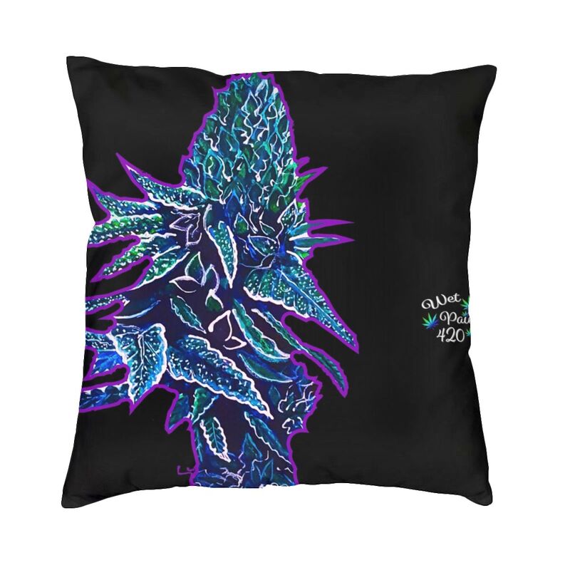 Assorted Cannabis-Themed Extra Large Dank Square Pillow Cases
