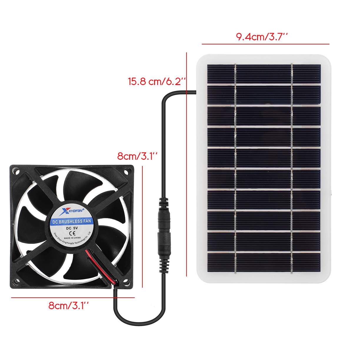 10W Solar Greenhouse Exhaust Fan