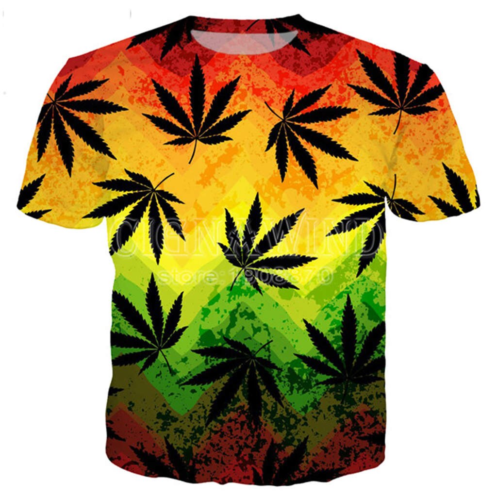 Assorted Men's Bob Marley 3d Print Joint T-shirts