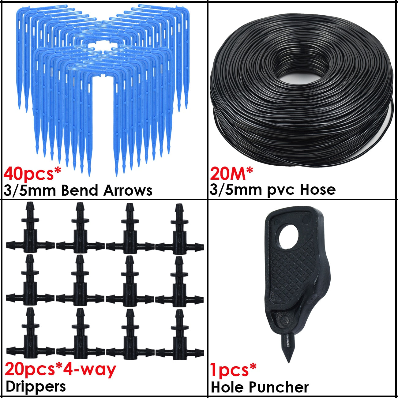 Greenhouse Drip Irrigation Watering System