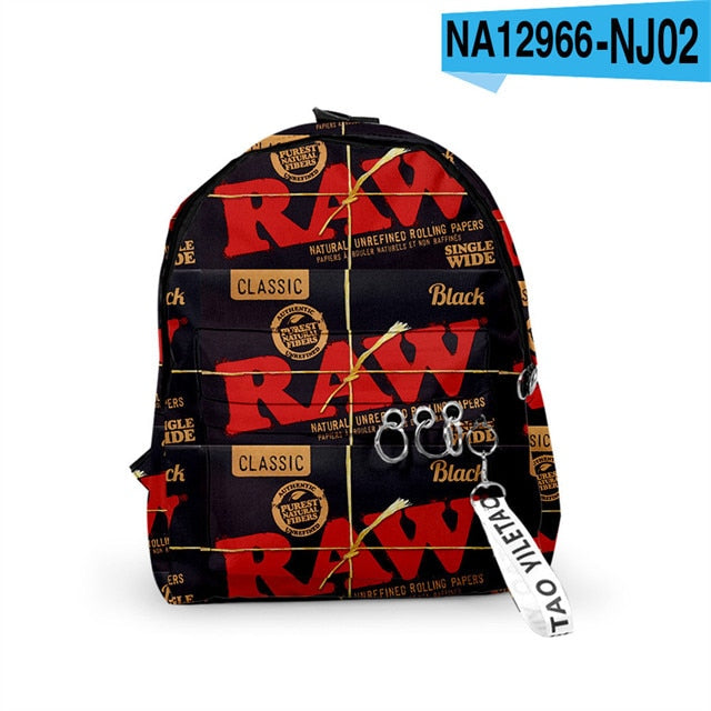 Raw Natural Rolling Papers Backpacks In Assorted Styles