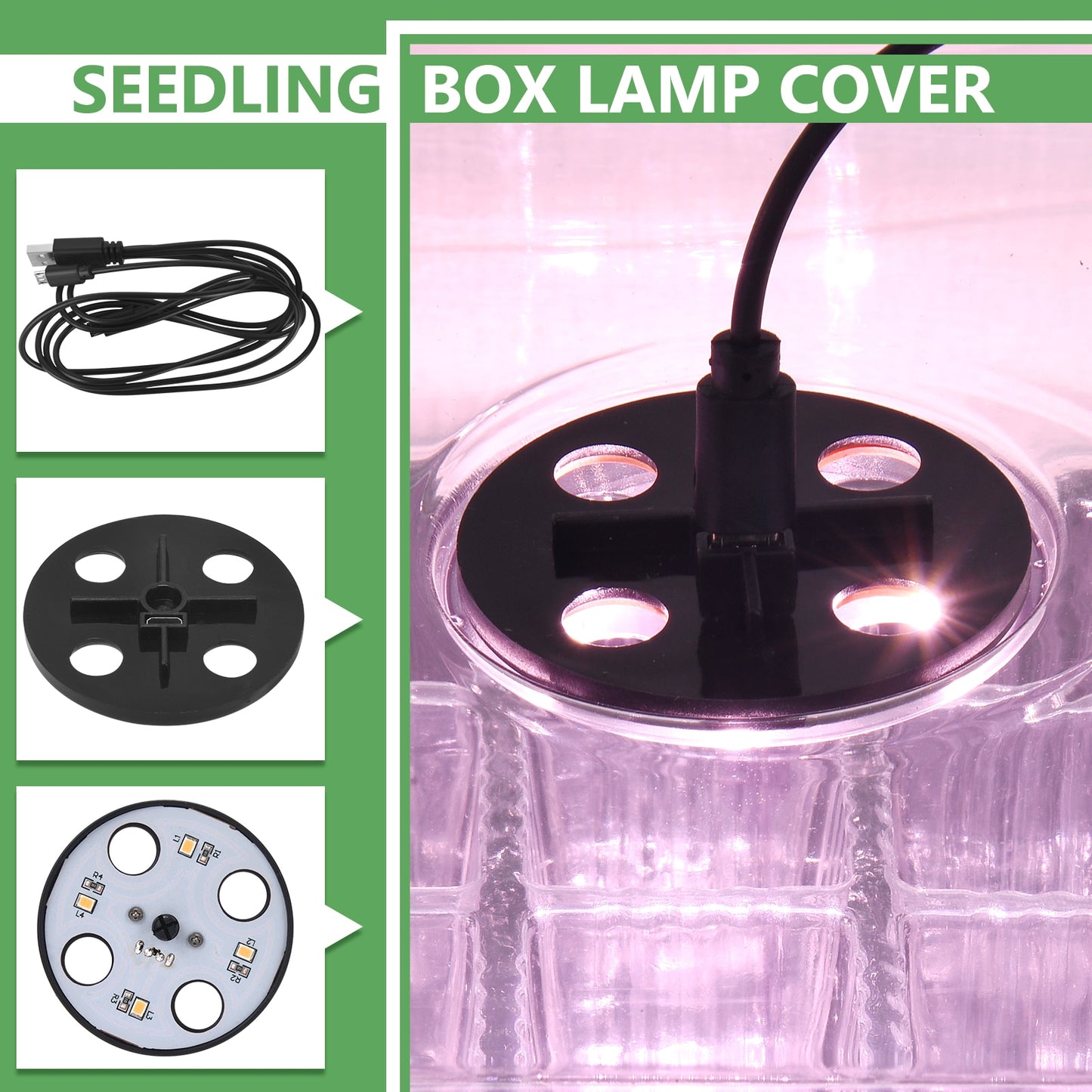 Plant LED Lights For Seed Starter Trays