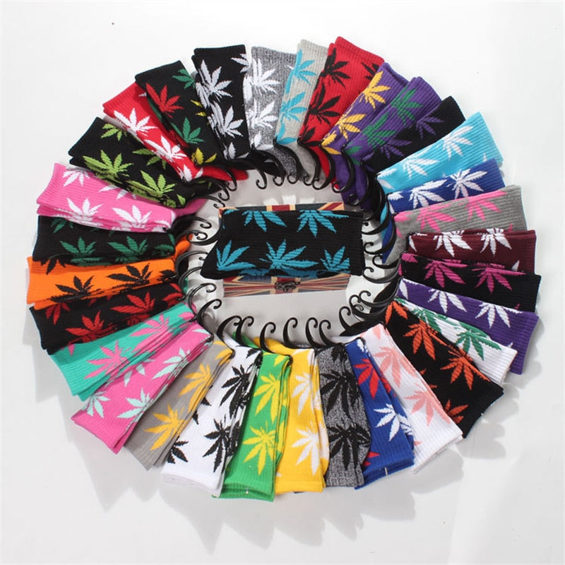 10 pack Assorted Colorful  Cotton Skateboard Socks