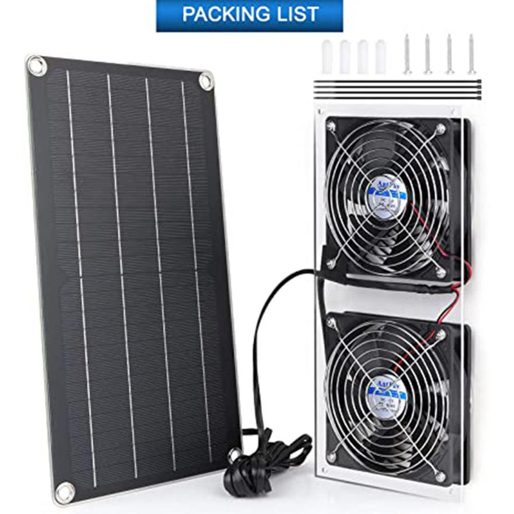 Solar Panel Weatherproof Fan Kit