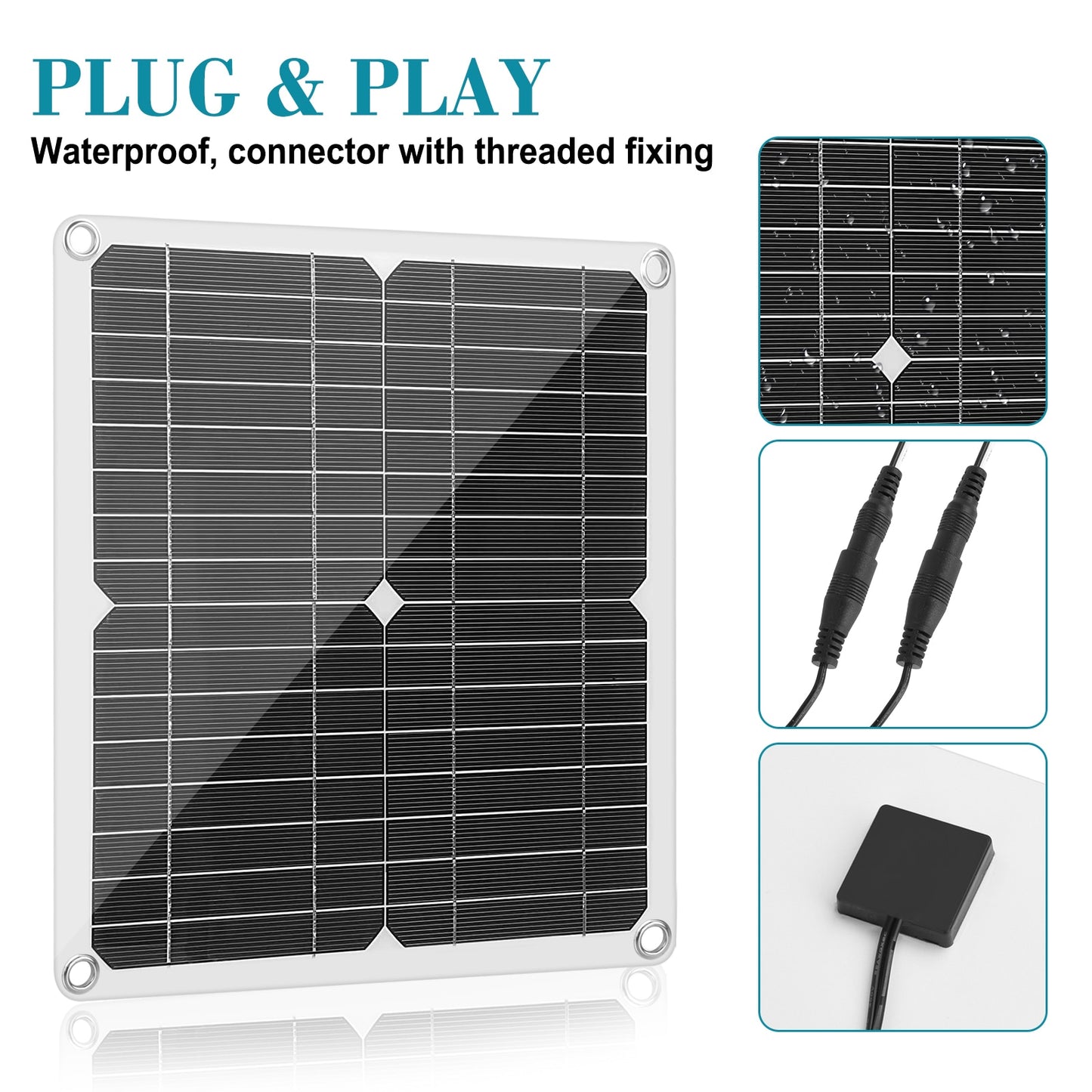Greenhouse Solar Panel Fan Kit