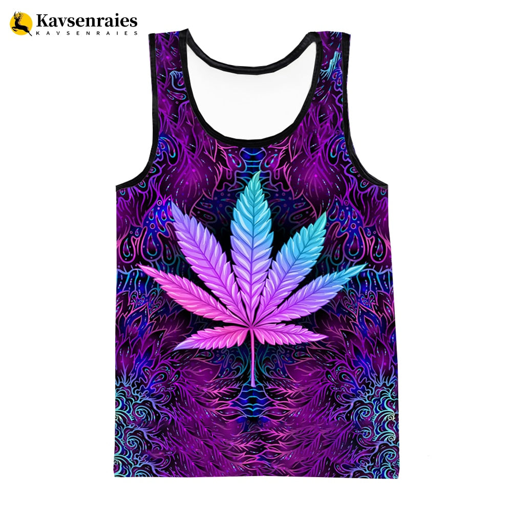 Assorted Men and Women's Cannabis Leaf Tank Tops