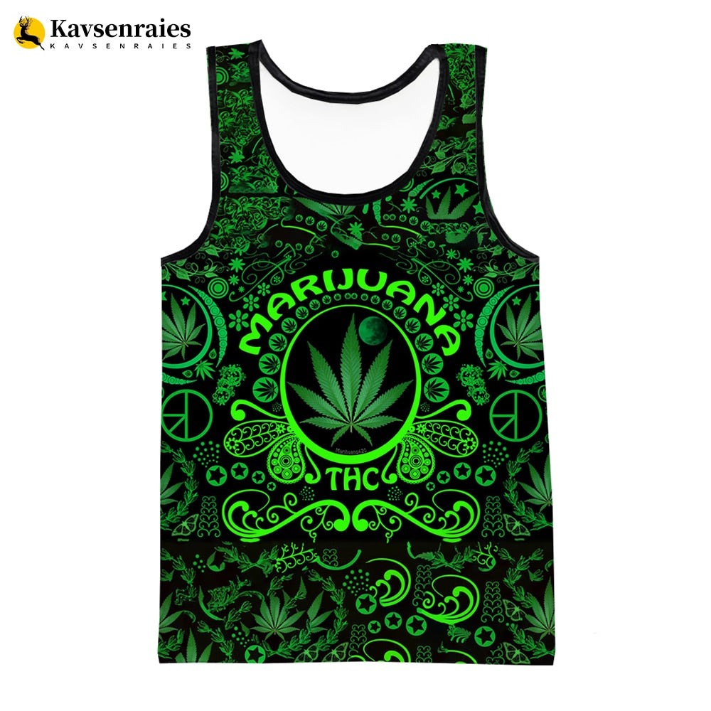 Assorted Men and Women's Cannabis Leaf Tank Tops