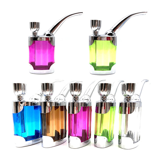 Assorted Colorful Mini Pocket Weed Water Filter Smoking Pipe