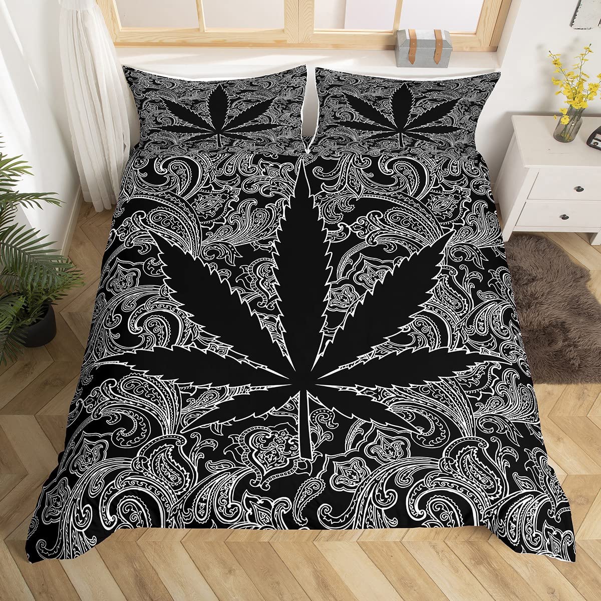 Assorted Psychedelic Cannabis Leaf Duvet Cover Sets