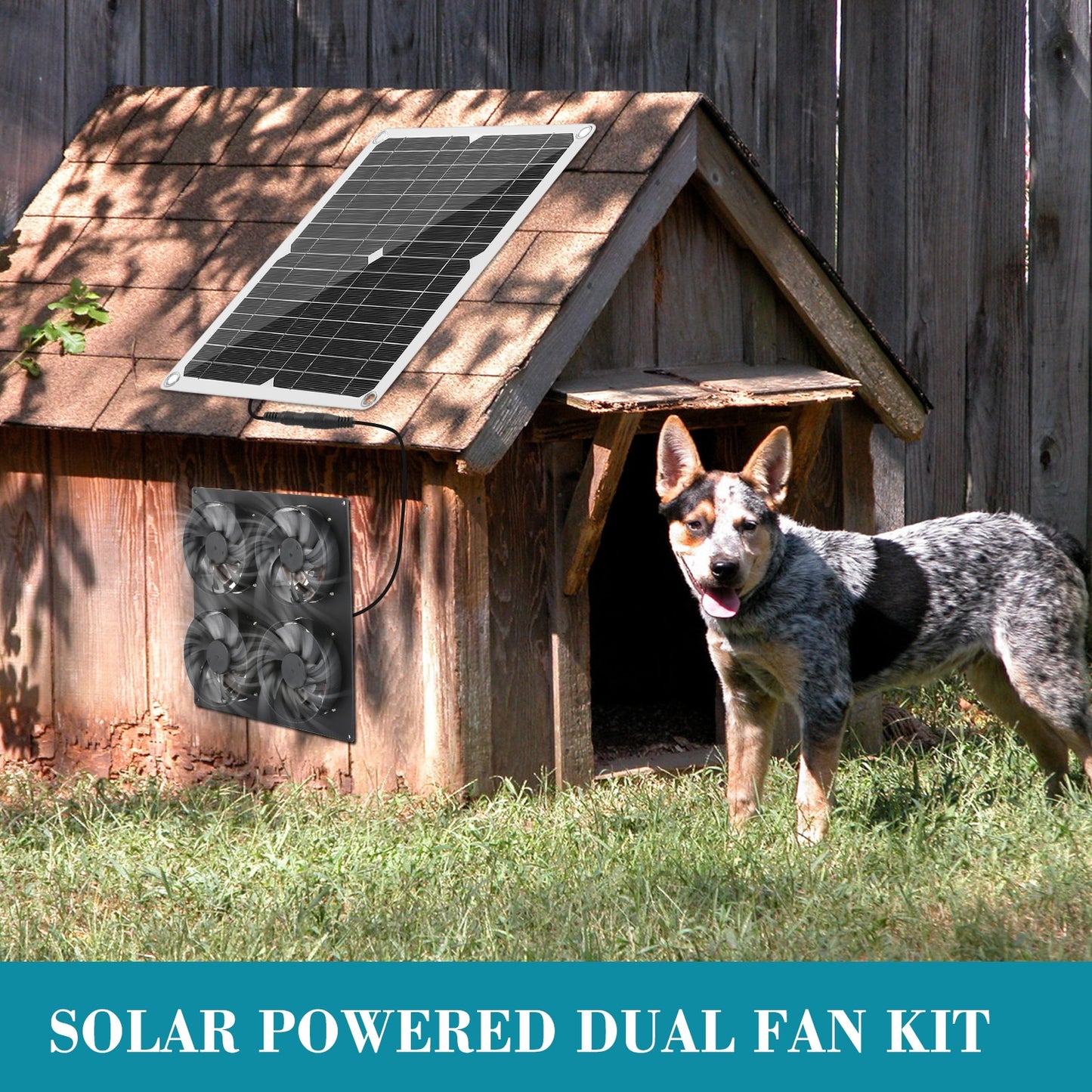 Greenhouse Solar Panel Fan Kit