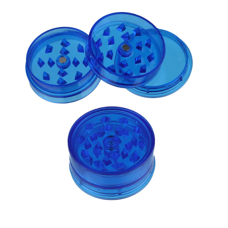 3 Layer Colorful Plastic Weed Grinder