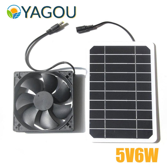 5V 6W Mini Solar Panel Fan Set