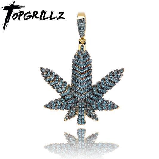 Customizable Cannabis Leaf Charm And Necklace