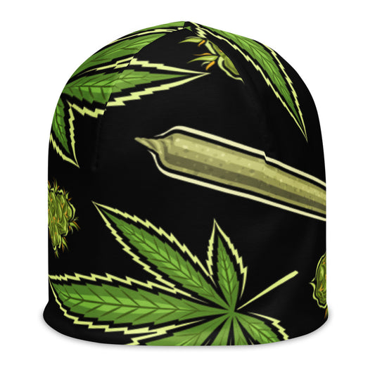 Bud Collection All-Over Print Beanie
