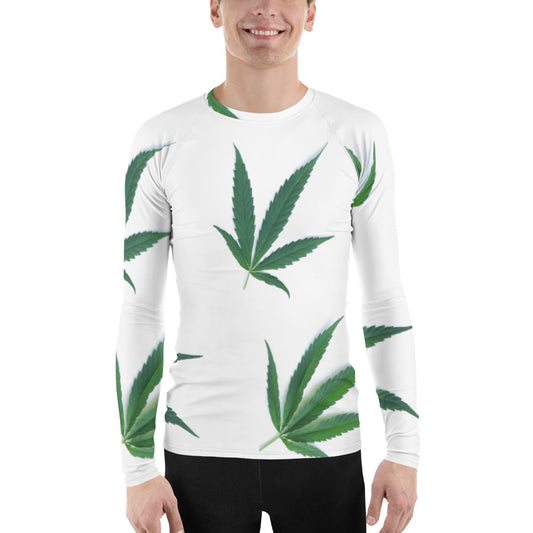 White Indica Collection Men's Rash Guard