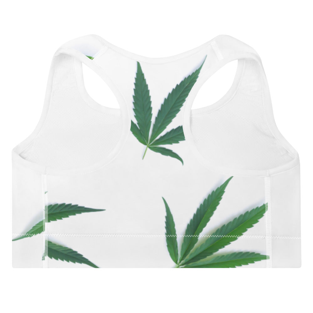White Indica Collection Padded Sports Bra