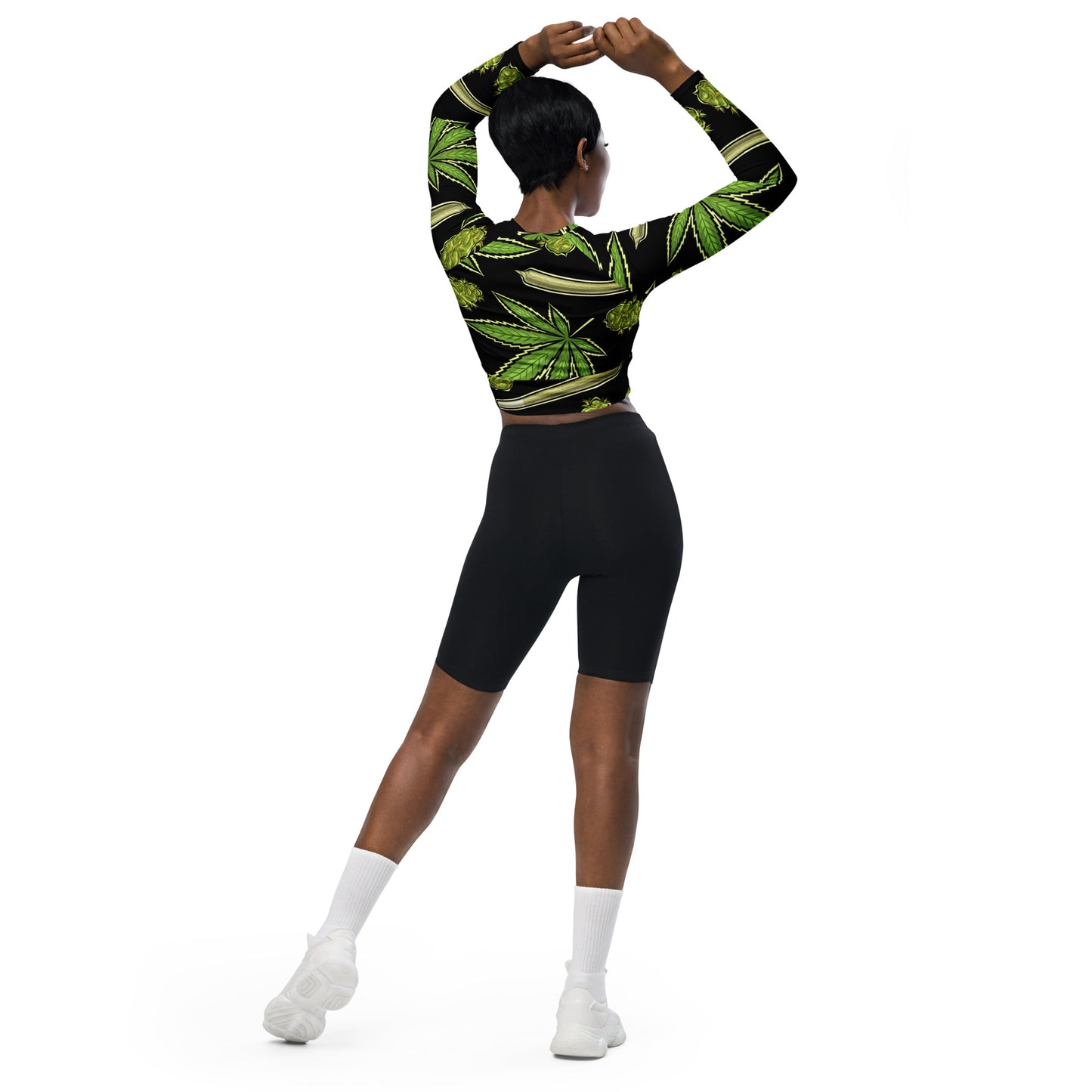 Bud Collection Recycled long-sleeve crop top