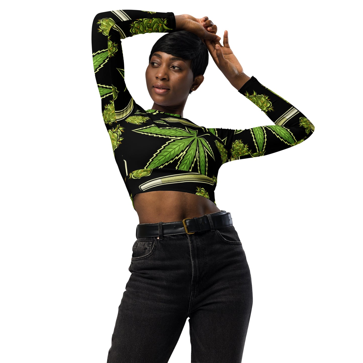 Bud Collection Recycled long-sleeve crop top