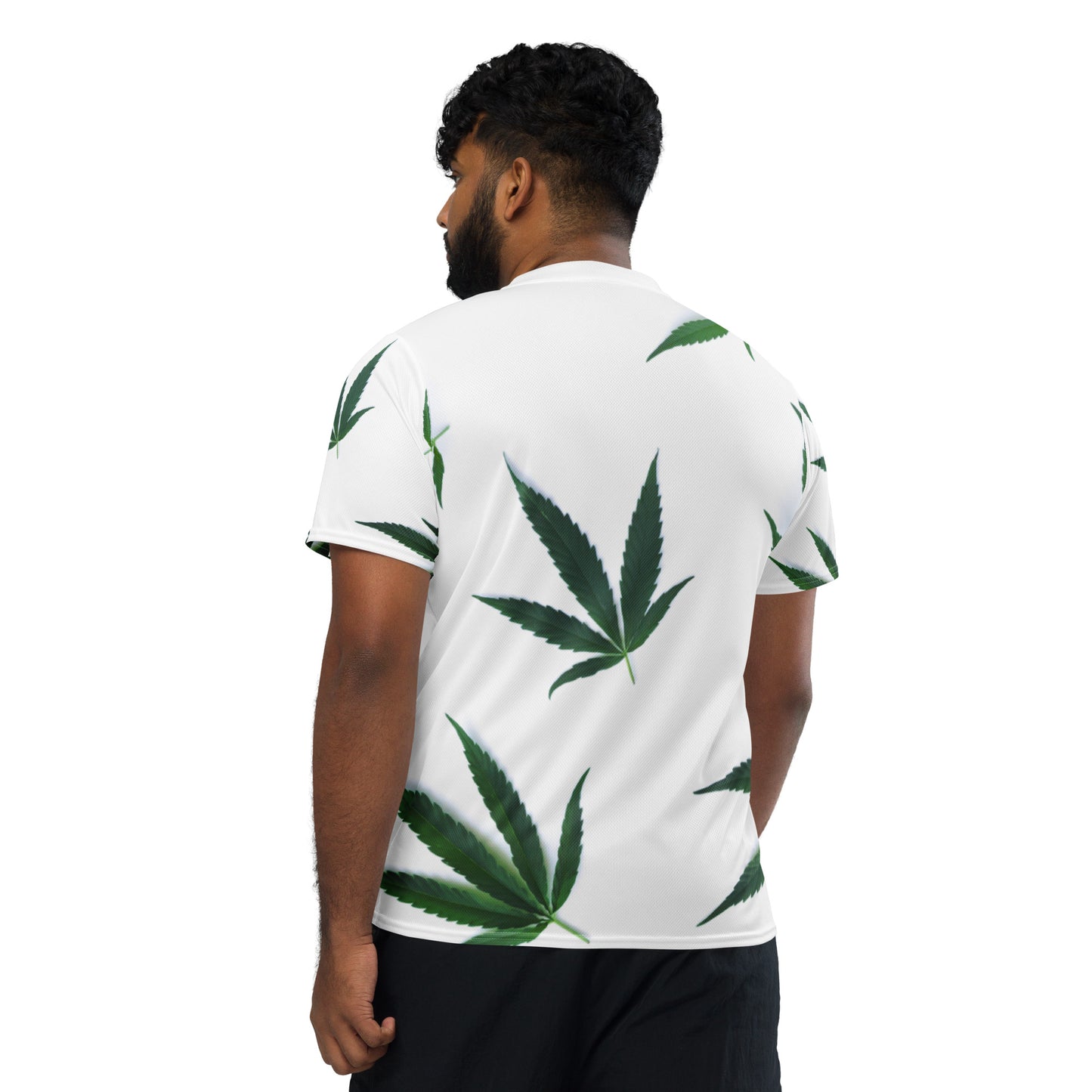 White Indica Collection Recycled unisex sports jersey