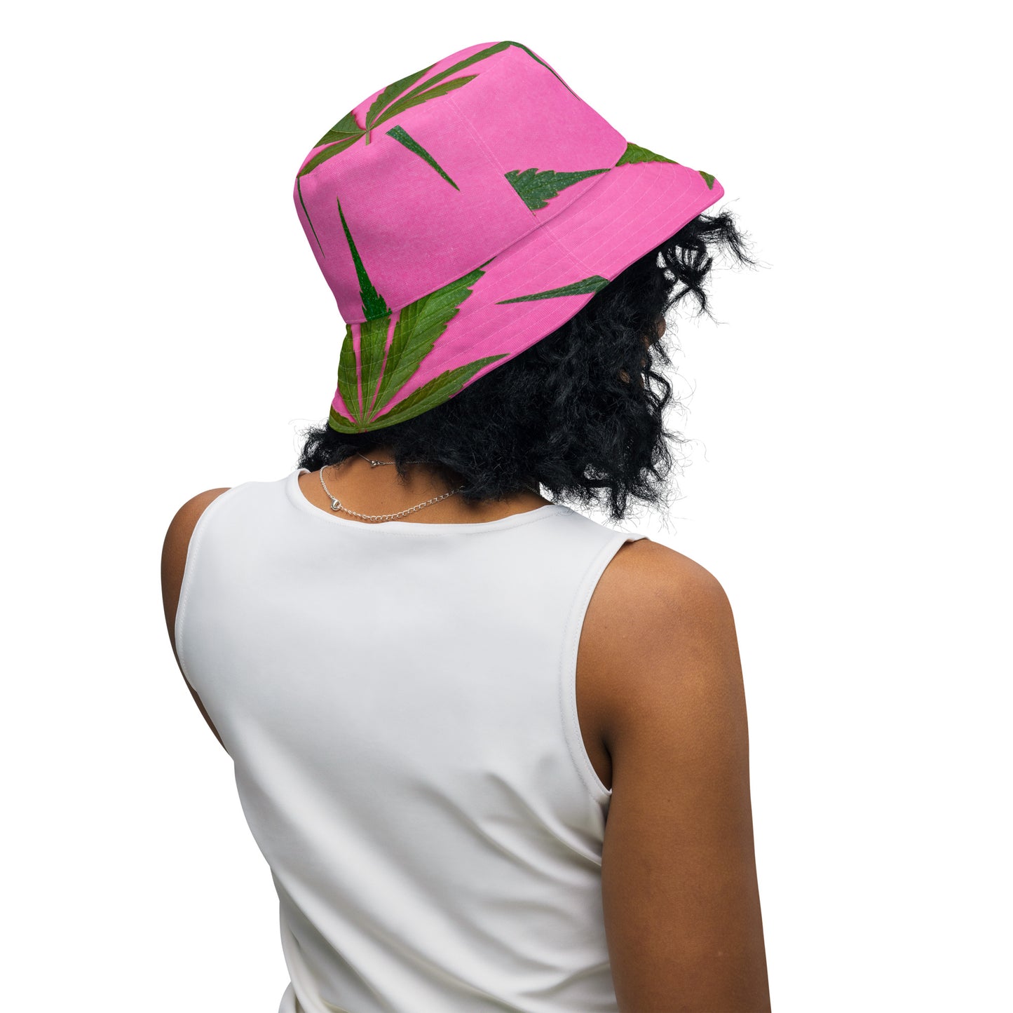 Pink Sativa Collection Reversible bucket hat