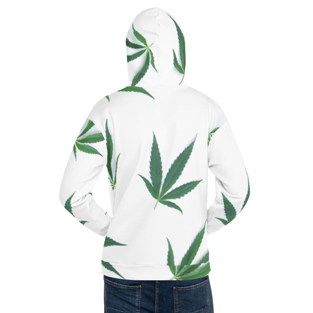 White Indica Collection Unisex Hoodie