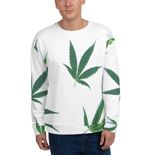 White Indica Collection Unisex Sweatshirt