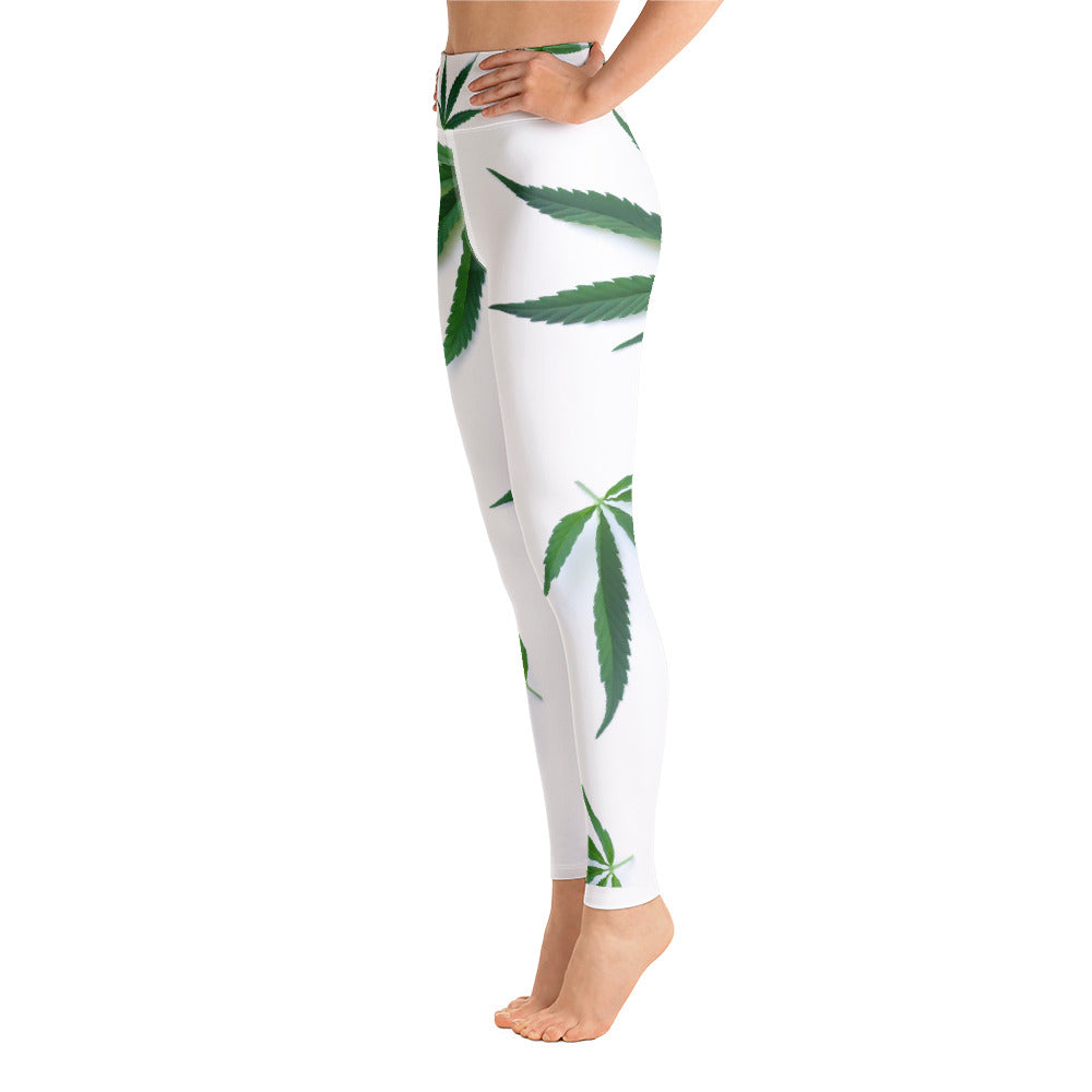 White Indica Collection Yoga Leggings