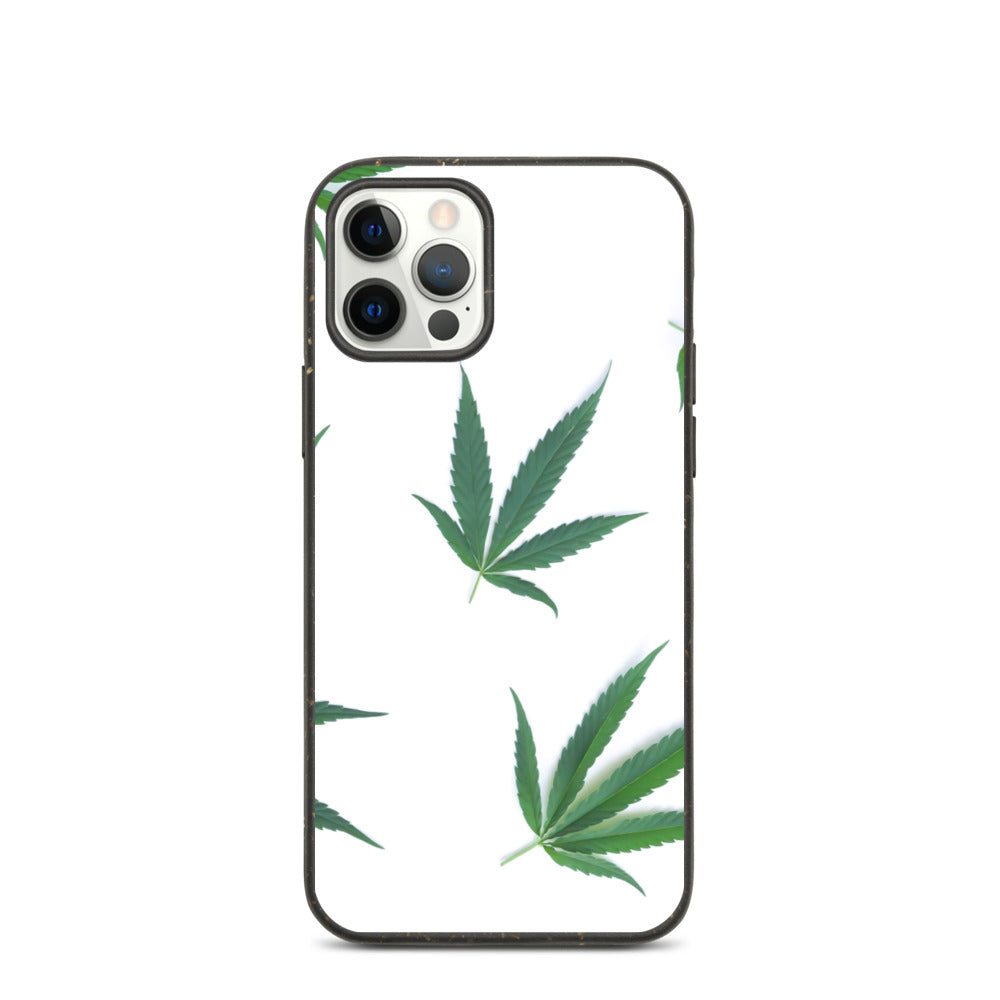 White Indica Collection Biodegradable phone case
