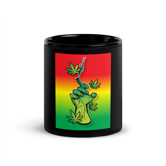 Smoke Collection Black Glossy Mug