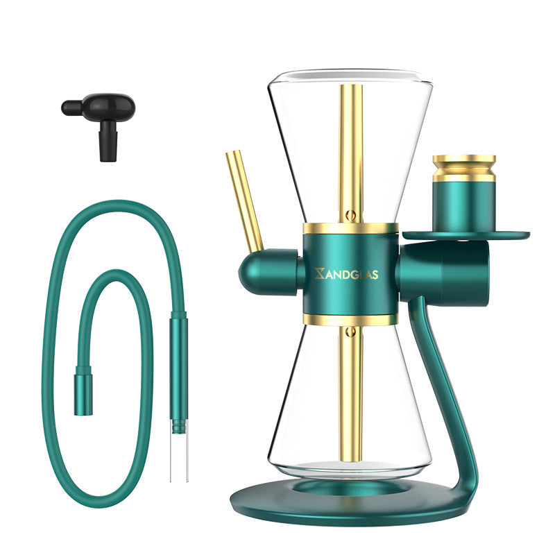 Colorful Hourglass Rotary Gravity Hookahs