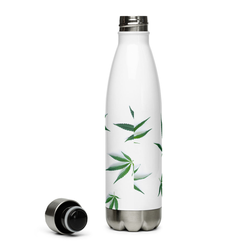 White Indica Collection Stainless Steel Water Bottle