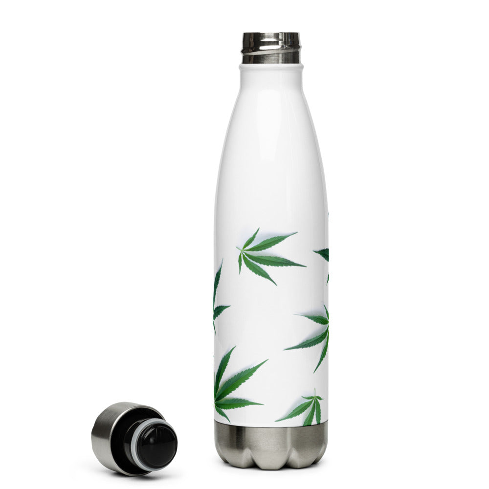 White Indica Collection Stainless Steel Water Bottle