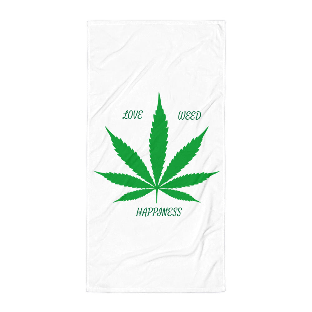 Love, Weed, Happiness Collection Towel