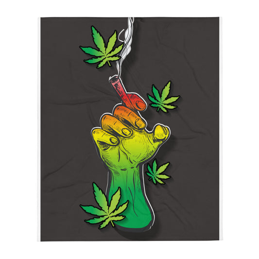 Black Smoke Collection Throw Blanket