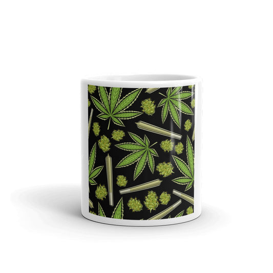 Bud Collection White glossy mug
