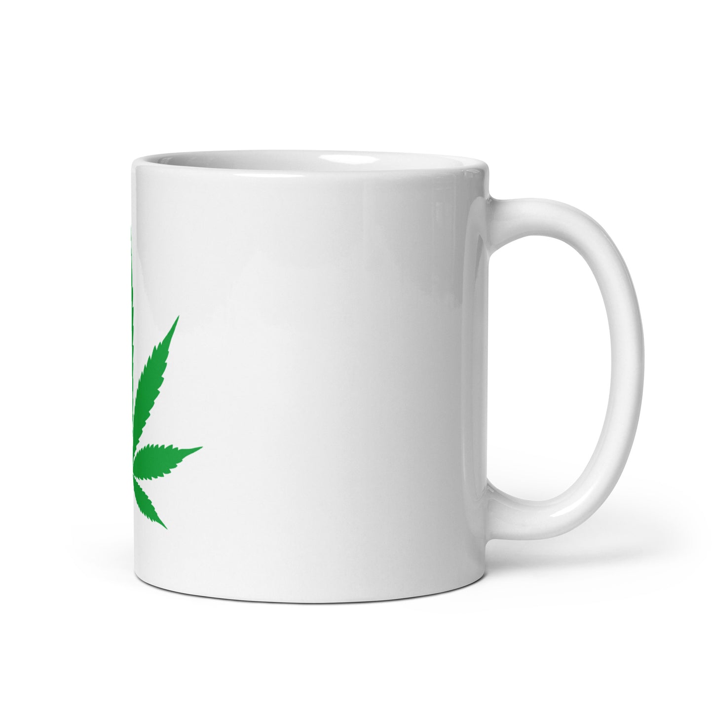 Leaf Collection White glossy mug