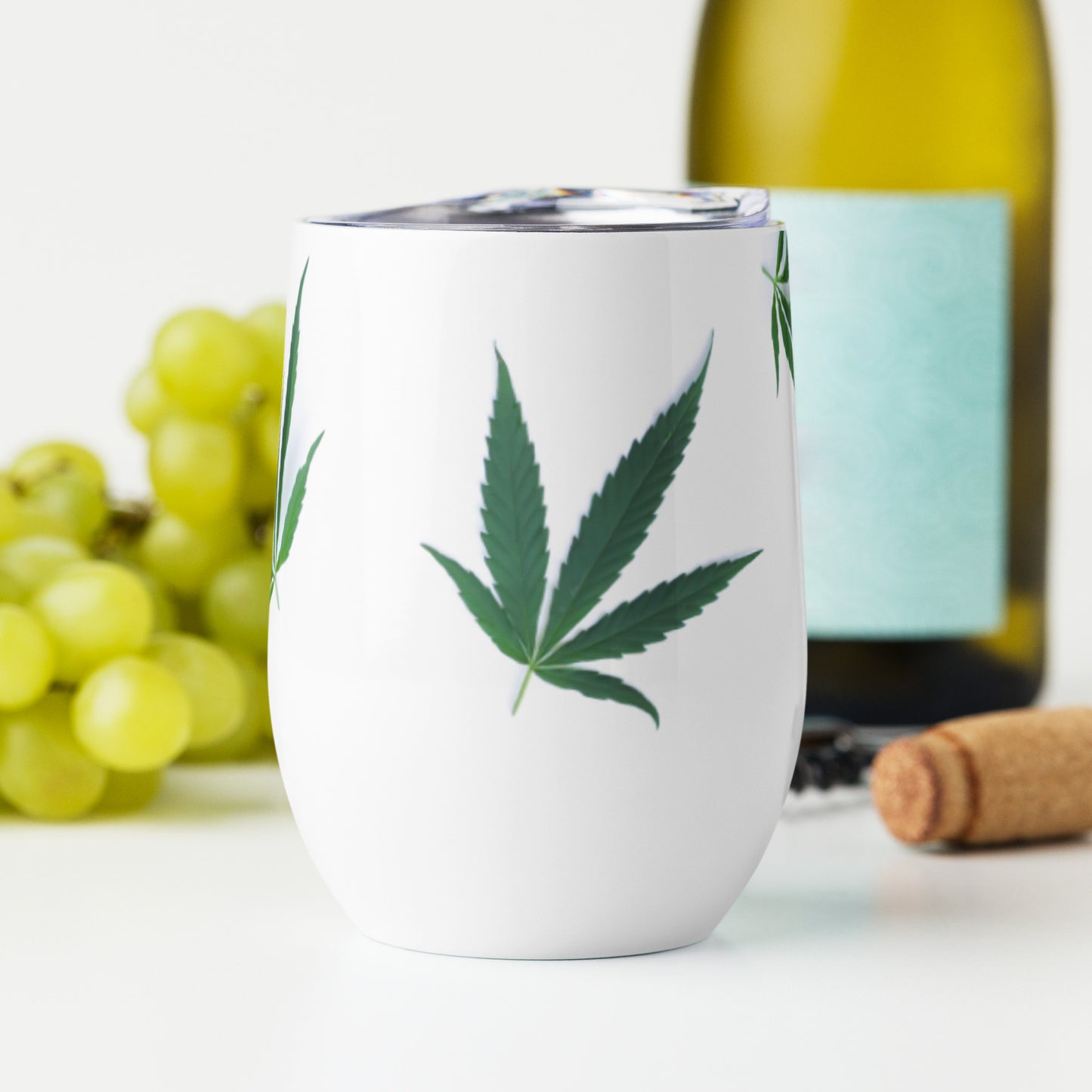 White Indica Collection Wine tumbler