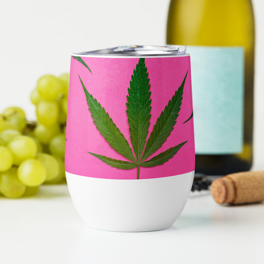 Pink Sativa Collection Wine tumbler