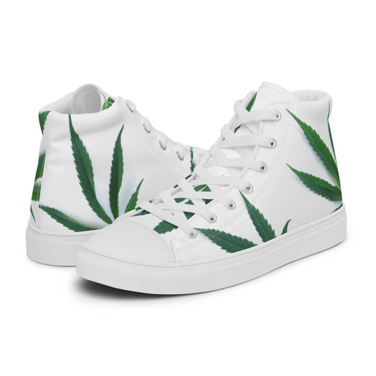 White Indica Collection Women’s high top canvas sneakers