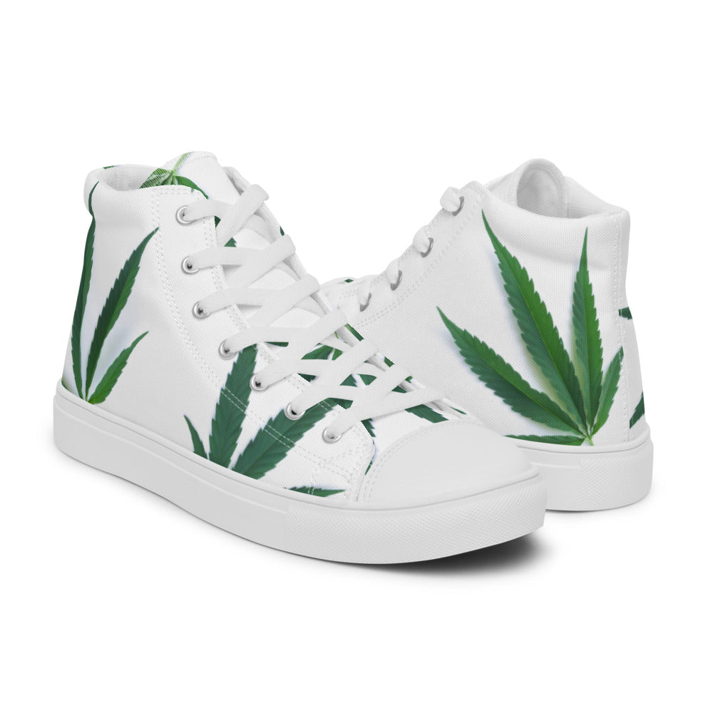 White Indica Collection Women’s high top canvas sneakers